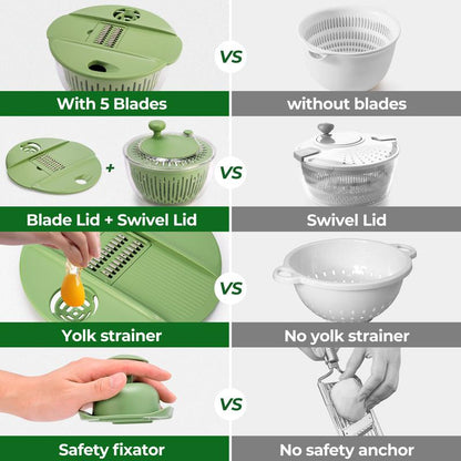 SUSTEAS 5-in-1 Large Salad Dehydrator