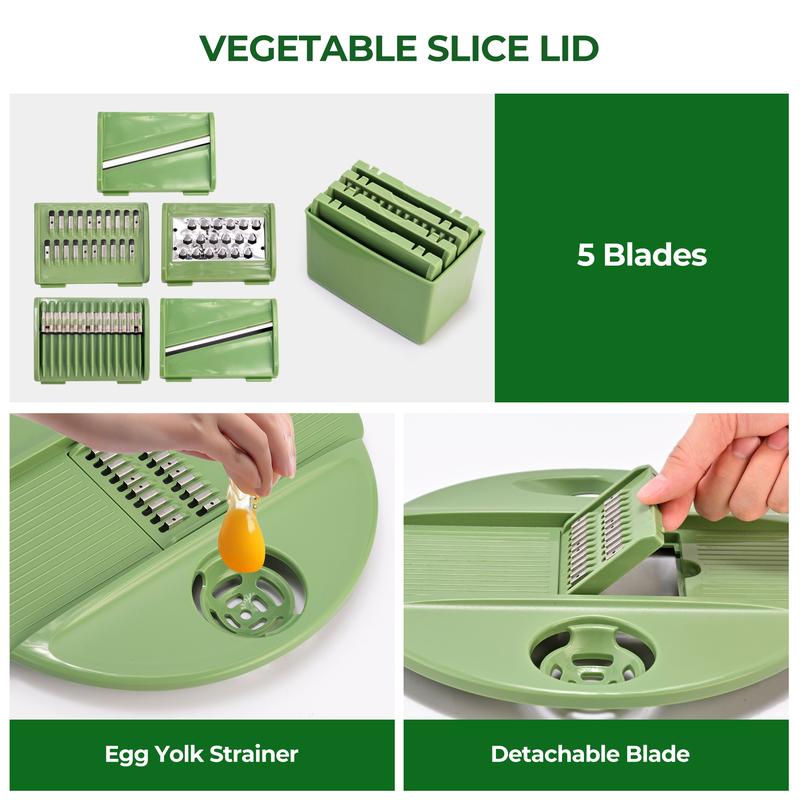 SUSTEAS 5-in-1 Large Salad Dehydrator