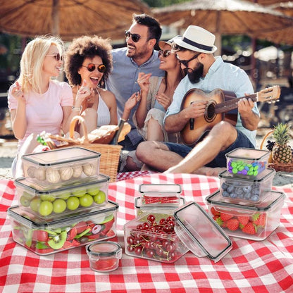 AISOON 40-piece 85-ounce airtight food storage box set