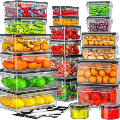 AISOON 40-piece 85-ounce airtight food storage box set
