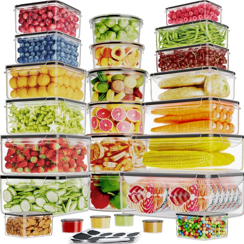 AISOON 40-piece 85-ounce airtight food storage box set